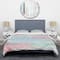 Designart 'Metallic Shabby Pink II' Shabby Bedding Set - Duvet Cover & Shams